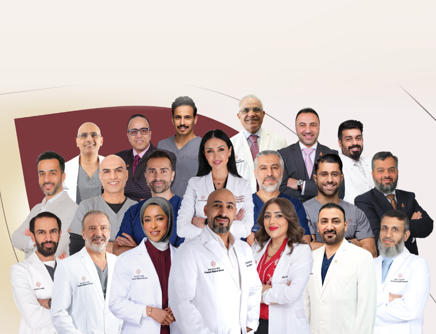 NEOCARE medical team of consultant dermatologists, plastic surgeons and aesthetic specialists, Kuwait